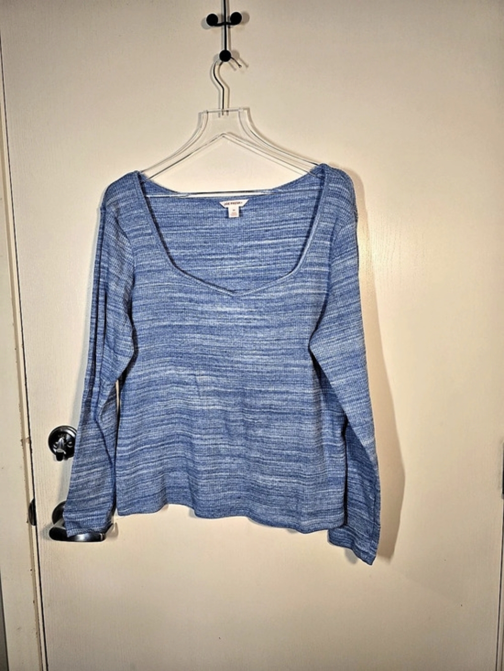 Joe Fresh Blue Scoop Neck Sweater Size 2X